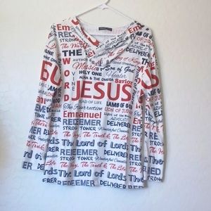 NWOT Noracora Womans Long Sleeve Button Cowl Neck Faith Sweater Size Small